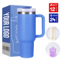 Wholesale 40oz Stainless Steel Water Bottle with Handle -Vacuum Insulated Tumbler for Iced Tea and Coffee