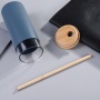Custom Eco-friendly 500 ml BPA Free Custom Drink Glass Water Bottle Tumbler Cup With Bamboo Lid and Straw with Silicone Sleeve