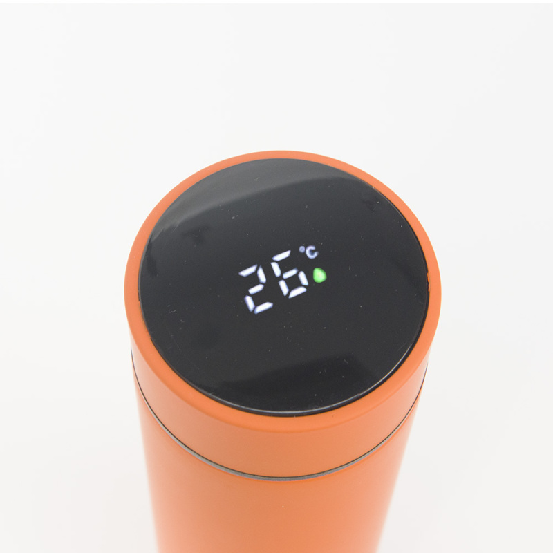 Wholesale Screen Insulated Thermal LED Stainless Steel Temperature Digital Display Smart Thermos Water Bottle with Custom logo