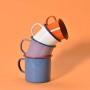 Wholesale Hot Sale Christmas Custom Logo 350ml Enamel Mug Metal Steel Camping Mug Enamel Mug With Coffee Milk