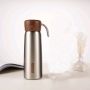 Wholesale High Quality Vacuum Flask Wooden Water Bottle 400ml500ml 18/8 Stainless Steel Water Bottle with Rope