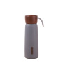 Wholesale High Quality Vacuum Flask Wooden Water Bottle 400ml500ml 18/8 Stainless Steel Water Bottle with Rope