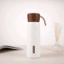 Wholesale High Quality Vacuum Flask Wooden Water Bottle 400ml500ml 18/8 Stainless Steel Water Bottle with Rope