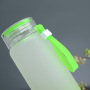 DIY Transparent Frosted Blank Sublimation Tumbler 550ML Gradient Color Glass Frosted Water Bottle