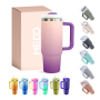 Wholesale High Quality 40oz Travel Tumblers Double Wall Stainless Steel Powder Coated Vacuum Custom Coffee Tumbler With Lid