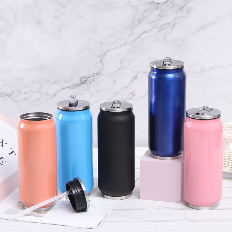 Gift USE Stainless Steel Double Wall 12 oz 17 oz Vacuum Tumbler Mug Insulated Cola Cans Cola Water Bottle
