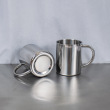 With stainless steel handle