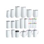 White Blank Sublimation 12oz 15oz 20 oz 30oz 40oz Egg Cola Tumblers Straight Beer Milk Coffee Tumbler Cup in Bulk with FREE Plas