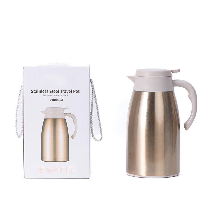 Wholesale Customized Insulated Coffee Pot Thermal Tea Kettles Coffee Carafe Double Wall Stainless Steel Water Bottle