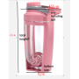 Medo 400ml/600ml  Bpa Free Plastic Protein Sport Shaker Water Bottle Custom Protein Shaker Bottle with Shaker Ball