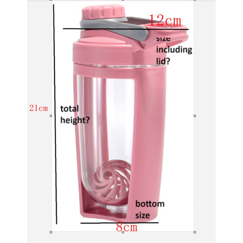 Medo 400ml/600ml Bpa Free Plastic Protein Sport Shaker Water Bottle Custom Protein Shaker Bottle with Shaker Ball