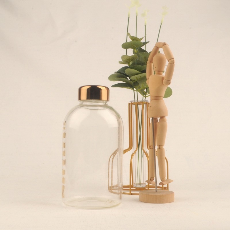 Nordic Ins Custom 400ml clear Blank Drinking Tumbler Reusable Travel Coffee Glass Mug Cup with Straw/lid