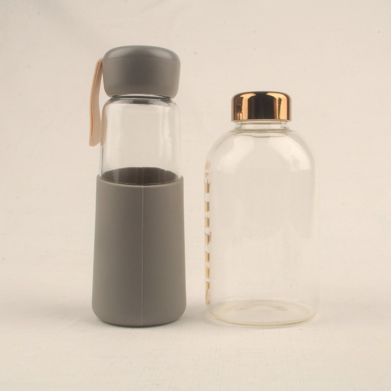 Nordic Ins Custom 400ml clear Blank Drinking Tumbler Reusable Travel Coffee Glass Mug Cup with Straw/lid