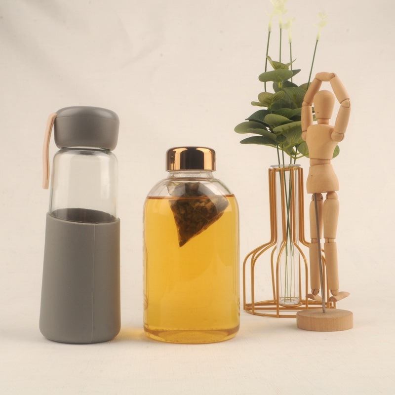 Nordic Ins Custom 400ml clear Blank Drinking Tumbler Reusable Travel Coffee Glass Mug Cup with Straw/lid
