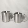 Wholesale High Quality 220ml 300ml Portable Travel Camping Mug Stainless Steel Insulated Personalized Mini Mug With Carabiner