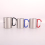 Wholesale High Quality 220ml 300ml Portable Travel Camping Mug Stainless Steel Insulated Personalized Mini Mug With Carabiner