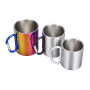 Wholesale High Quality 220ml 300ml Portable Travel Camping Mug Stainless Steel Insulated Personalized Mini Mug With Carabiner