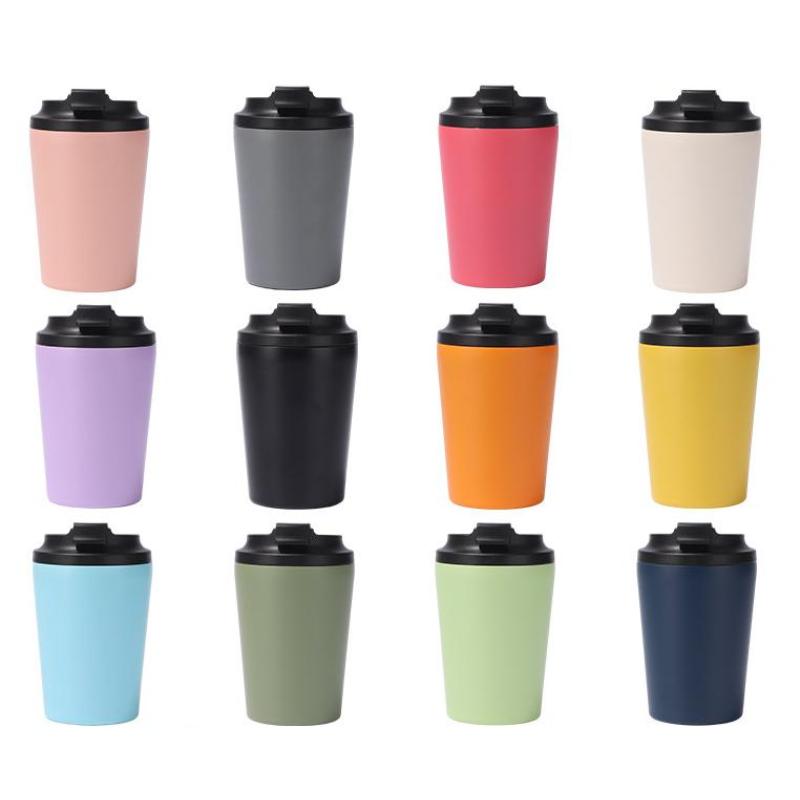 Wholesale High Quality 500ml Custom Logo Cups Coffee Stainless Steel Insulated Leakproof Double Wall Coffee Cups With Lids