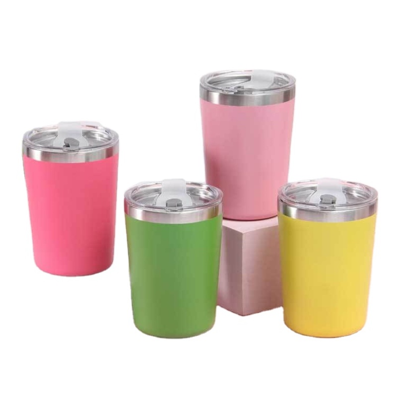 Wholesale Tumblers Canada 12oz Double Walls Stainless Steel Insulated Vacuum Wine Tumbler Coffee Tumbler With Lid