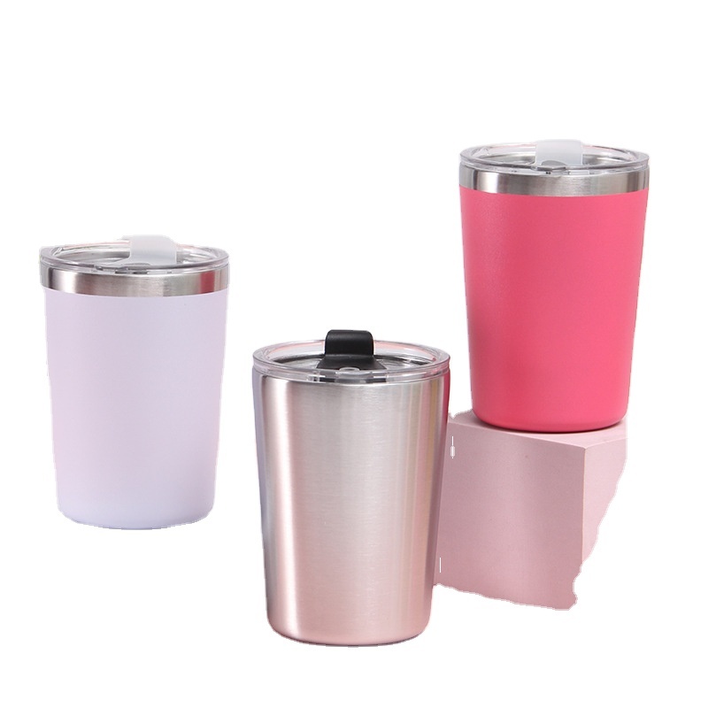 Wholesale Tumblers Canada 12oz Double Walls Stainless Steel Insulated Vacuum Wine Tumbler Coffee Tumbler With Lid