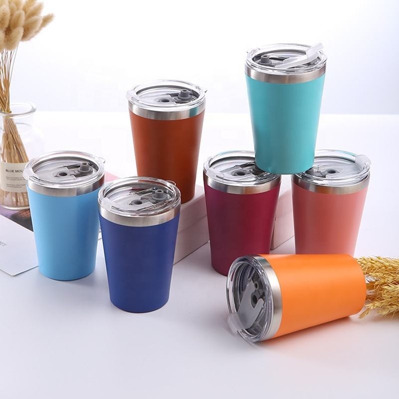 Hot Sale Wholesale Double Wall Insulated 12oz Vacuum Flask Tumblers 350ml Coffee Beer Tea Tumbler Mugs Cups
