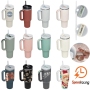 Wholesale Best Selling 40oz Blank Tumblers Portable Travel Powder Coated Double Wall Stainless Steel Tumbler With Straw