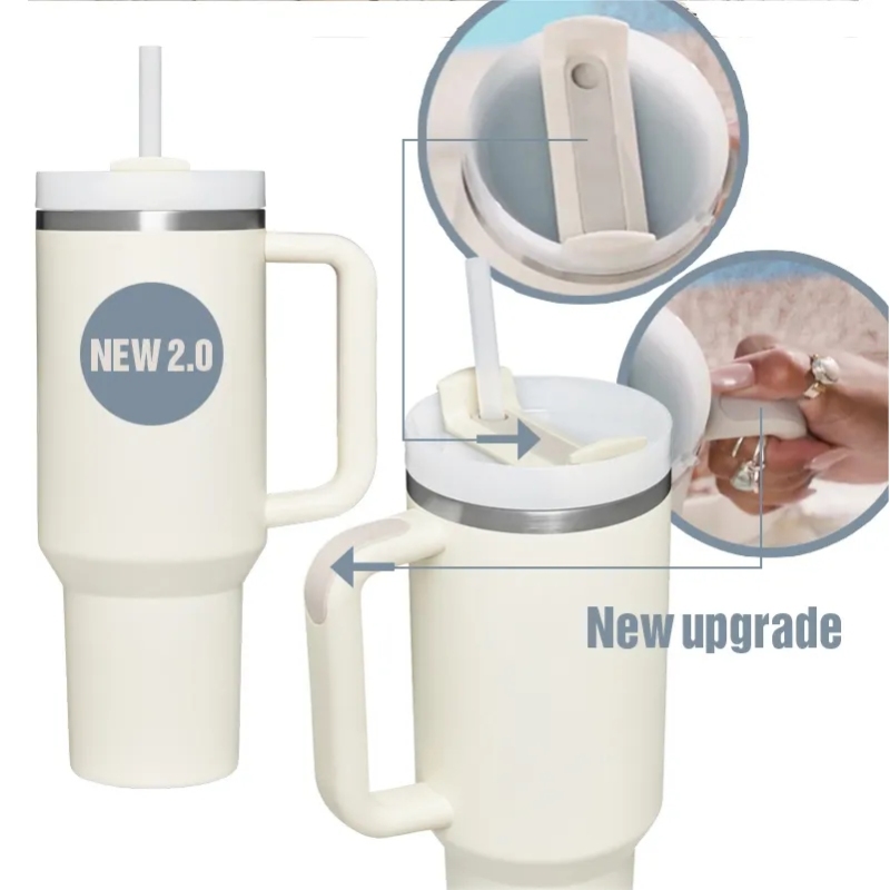 Wholesale Best Selling 40oz Blank Tumblers Portable Travel Powder Coated Double Wall Stainless Steel Tumbler With Straw