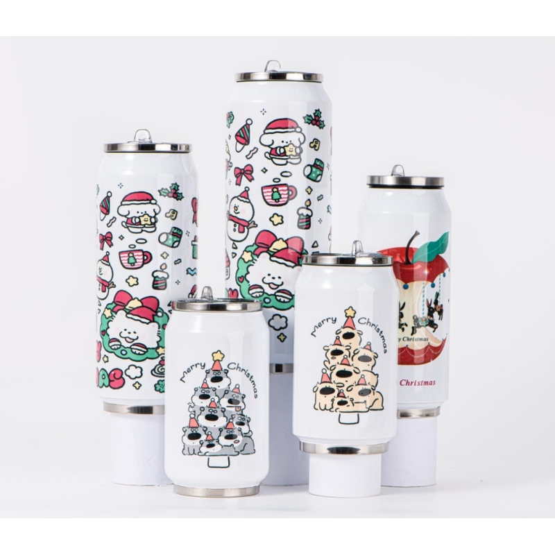 Sublimation Blank 300 ml 500 ml Cola Can DIY Blank Heat Transfer Coated Cans Insulated Cups Printable Photo Mug