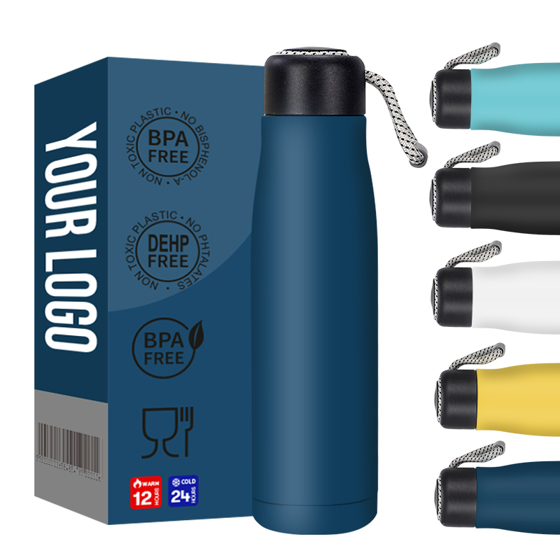 Wholesale Promotional BPA Free Double Wall Vacuum Sports Flasks Stainless Steel Insulated Water Bottle With LOGO