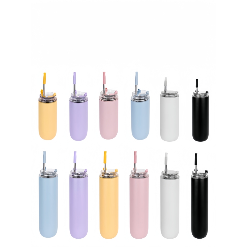 Customized logo 280ml bottle, 480ml bottle, non-falling toy double-wall stainless steel insulated water bottle, travel coffee cup with metal straw
