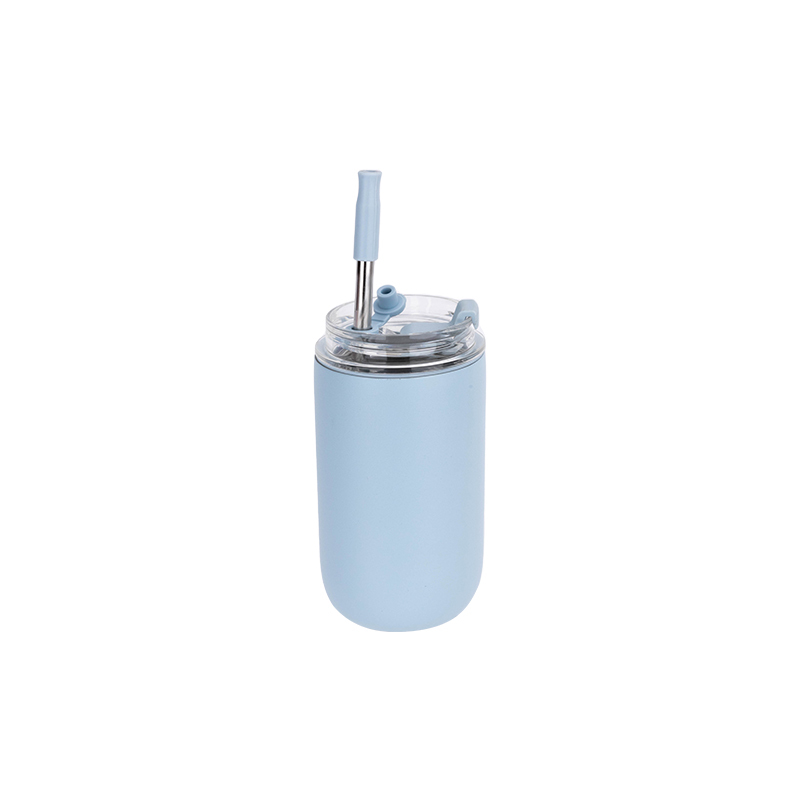 Customized logo 280ml bottle, 480ml bottle, non-falling toy double-wall stainless steel insulated water bottle, travel coffee cup with metal straw