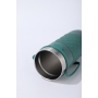 Double-wall ceramic straw coffee bottle insulated car water cup with tea-infused suction tube vacuum cup