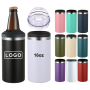 Wholesale Products Stainless Steel 16OZ Skinny Slim Double Wall Tumbler Wine Bottle Insulated Beer Can Cooler