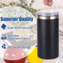 Wholesale Products Stainless Steel 16OZ Skinny Slim Double Wall Tumbler Wine Bottle Insulated Beer Can Cooler