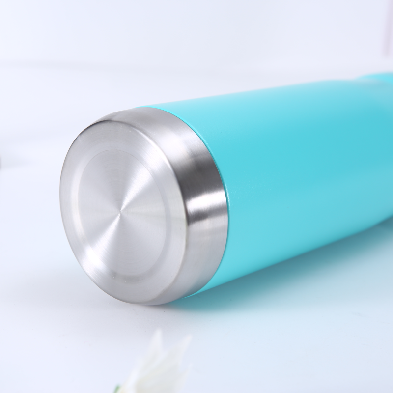 Custom 22oz Icedflow Double Wall Vacuum Insulated Water Bottle Stainless Steel Travel Tumbler with Handle and Flip Straw