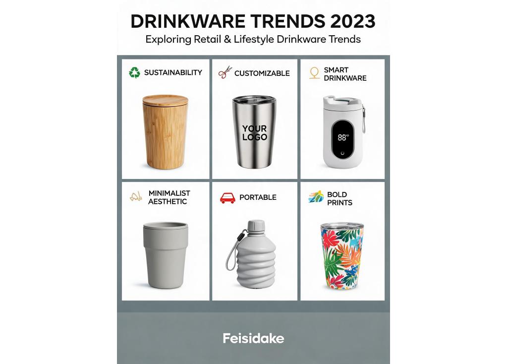 What are the latest trends in drinkware for retail and lifestyle brands?