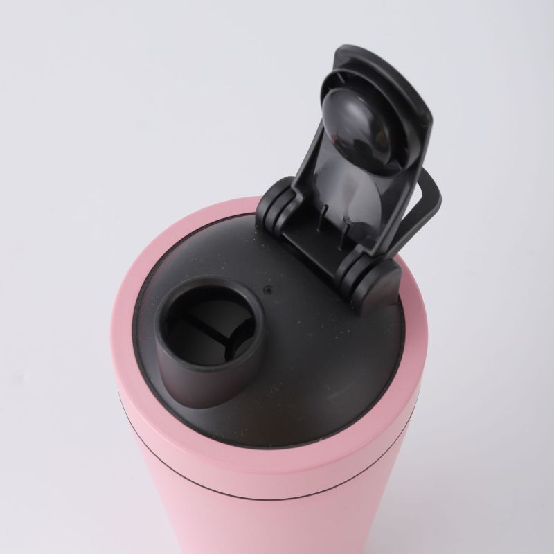 Customized logo fitness gym vacuum insulated stainless steel best-selling metal fitness exercise mixer protein large-capacity shaker bottle
