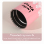 Portable stainless steel insulated travel cup, outdoor fashionable thermos bottle, water bottle, portable coffee cup and water bottle, mushroom cup