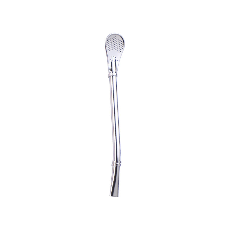 BORGE 304 Stainless Steel Food Grade Metal Drinking Bombilla Straws Yerba Mate Drinking Straws With Filter Spoon