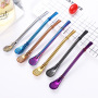 BORGE 304 Stainless Steel Food Grade Metal Drinking Bombilla Straws Yerba Mate Drinking Straws With Filter Spoon
