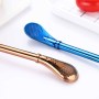 BORGE 304 Stainless Steel Food Grade Metal Drinking Bombilla Straws Yerba Mate Drinking Straws With Filter Spoon