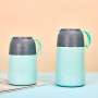 Customized 450ml/650ml Stainless Steel Children Food Flask Thermos Container Insulated Kids Food Jar With Soup Spoon