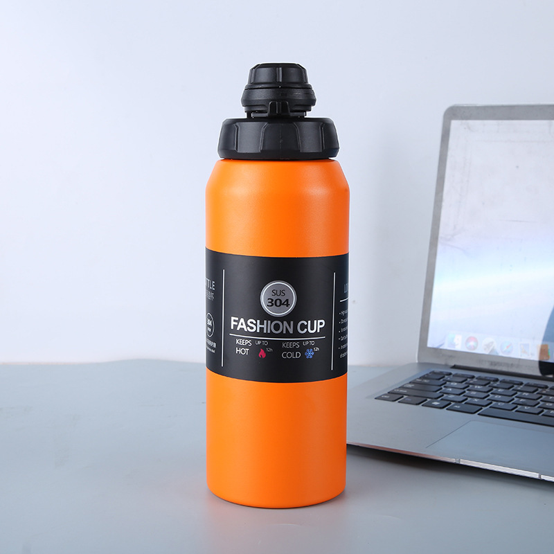Large Capacity Portable 750ml Direct Drinking Insulated Vacuum Flask Double Wall Vacuum Sports Water Bottle