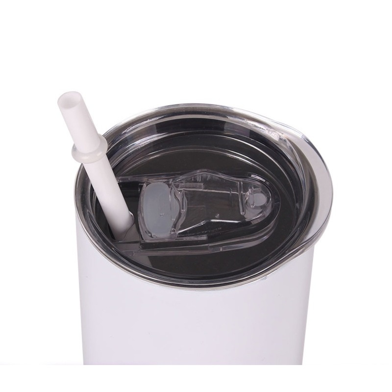 BORGE 12oz/16OZ/20OZ/30OZ Double Wall Sublimation Stainless Steel Tumblers With Straw and Rubber Bottom