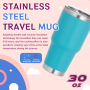 Hot Sales 30oz Tumbler Stainless Steel Double Wall Car Tumblr Cup Custom Logo Insulated Travel Mug With Lid