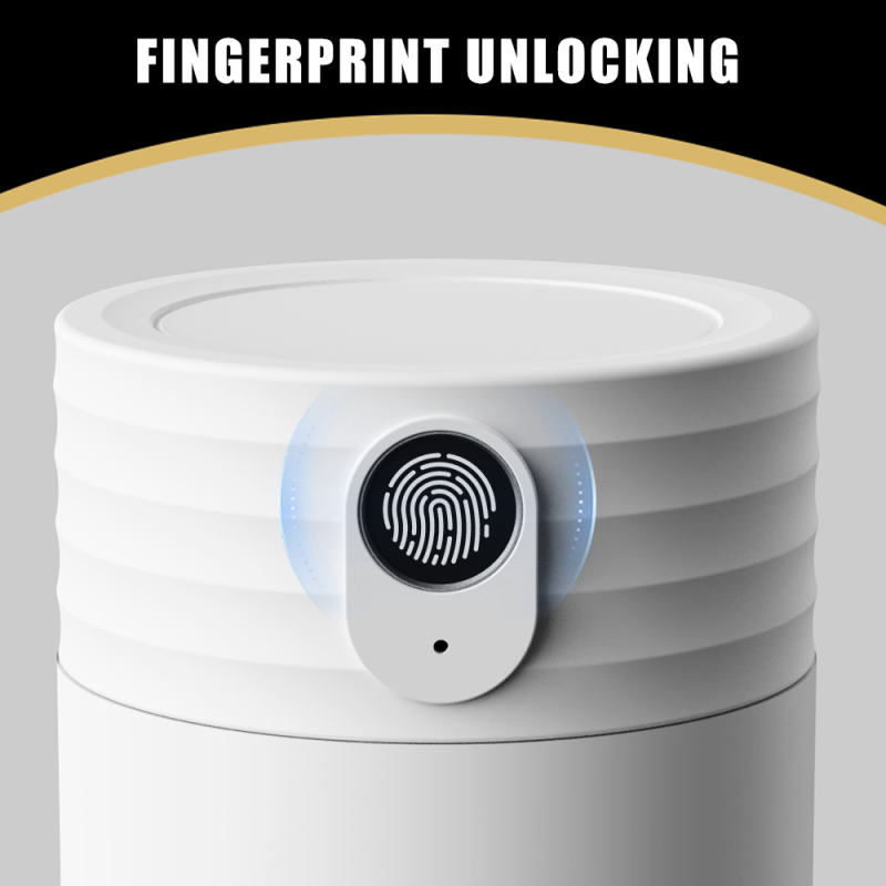 Insulated Stainless Steel Custom Intelligent Smart Drinkware Water Bottle Fingerprint - Security Vacuum Flask