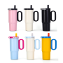 High Quality 40 oz Double Wall Stainless Steel Travel Tumbler Car Cup with Handle for Coffee on the Go Gift Cup