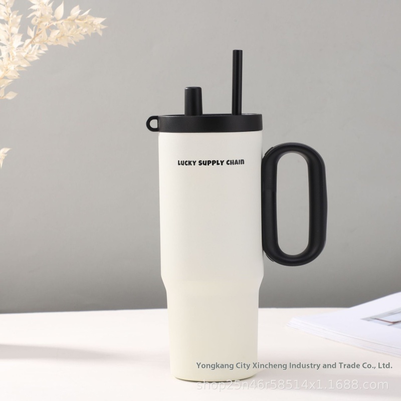 High Quality 40 oz Double Wall Stainless Steel Travel Tumbler Car Cup with Handle for Coffee on the Go Gift Cup