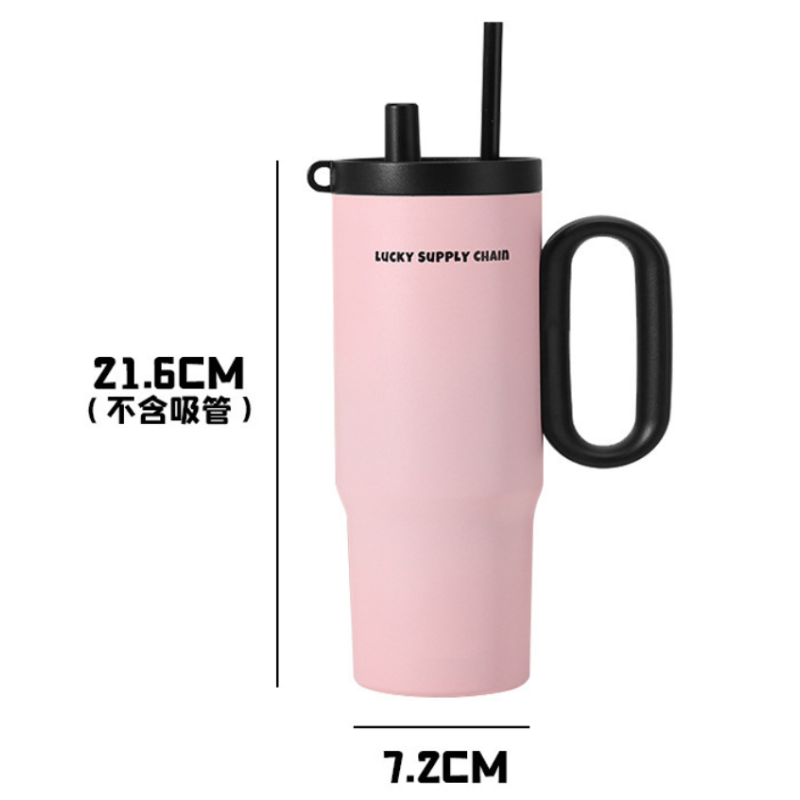 High Quality 40 oz Double Wall Stainless Steel Travel Tumbler Car Cup with Handle for Coffee on the Go Gift Cup
