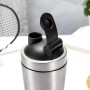 BORGE Custom 600+200ml Single Wall Home Exercise Stainless Stainless Steel Shaker Water Bottle